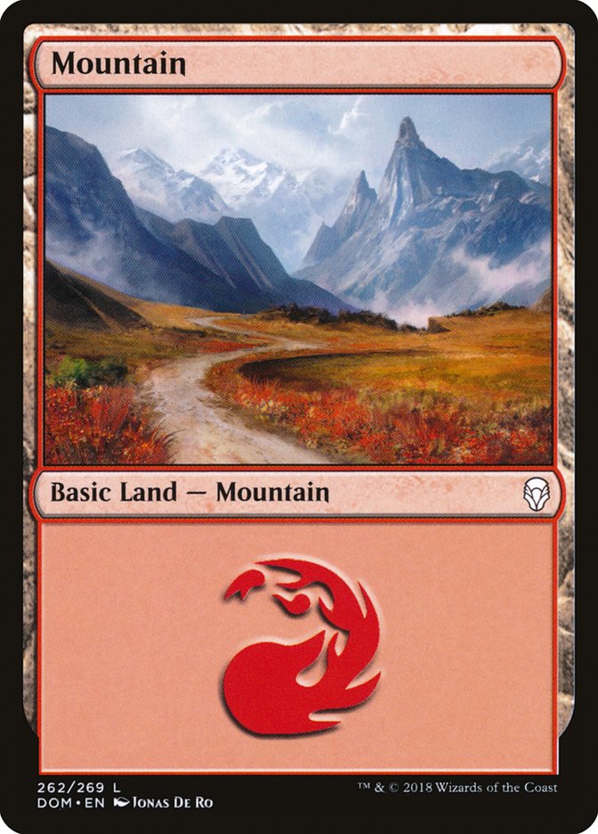 Mountain (262) [Dominaria] | Good Games Modbury
