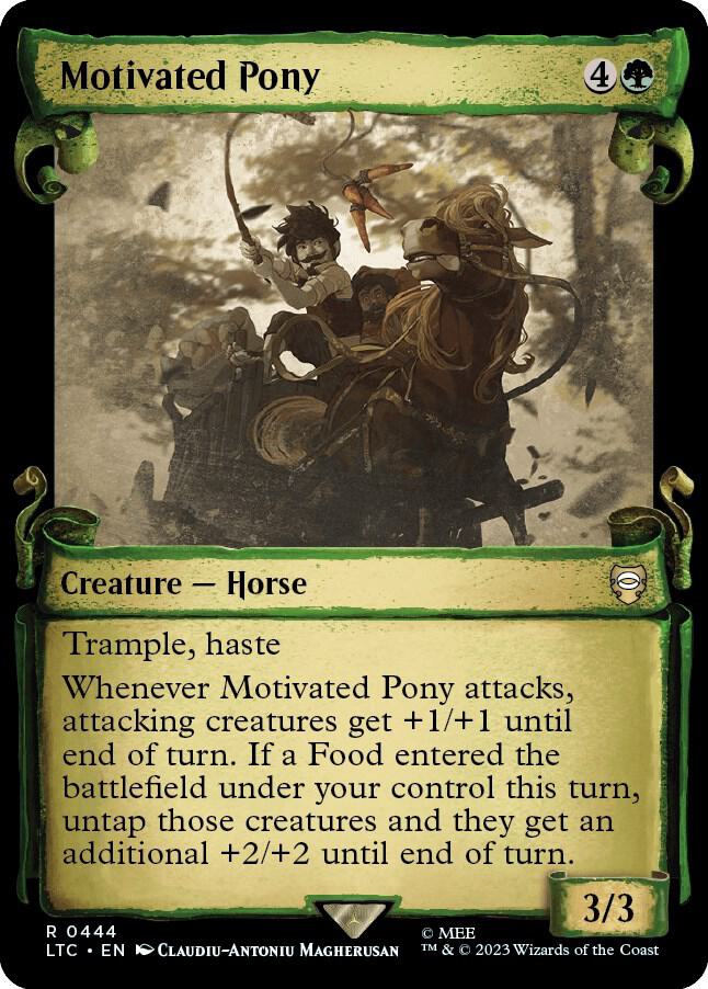 Motivated Pony Showcase Scrolls 444 (Commander: The Lord of the Rings: Tales of Middle-earth)  - Showcase Scroll | Good Games Modbury