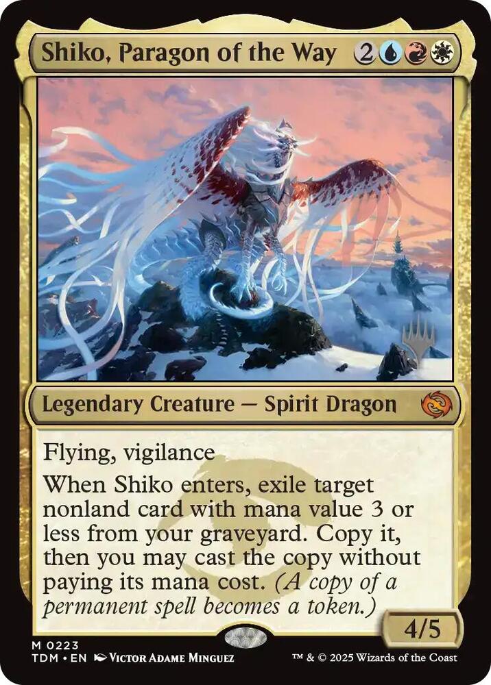 Shiko, Paragon of the Way 223 (Promo Pack: Tarkir: Dragonstorm)  | Good Games Modbury