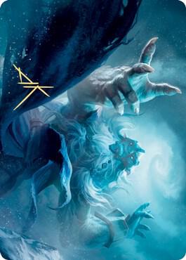 Cyclone Summoner Art Card Gold Stamped Signature 13 (Art Series: Kaldheim)  | Good Games Modbury