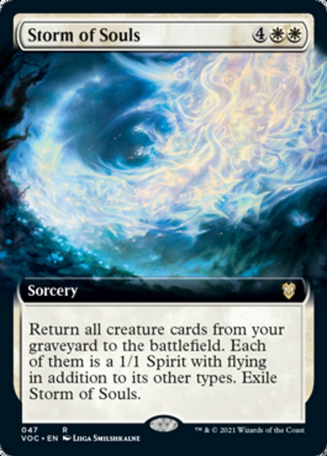Storm of Souls (Extended Art) [Innistrad: Crimson Vow Commander] | Good Games Modbury