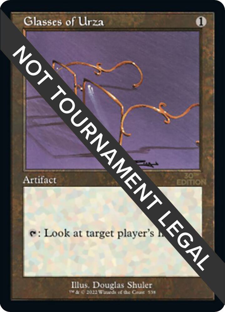 Glasses of Urza Retro Frame 538/594 (30th Anniversary Edition)  | Good Games Modbury