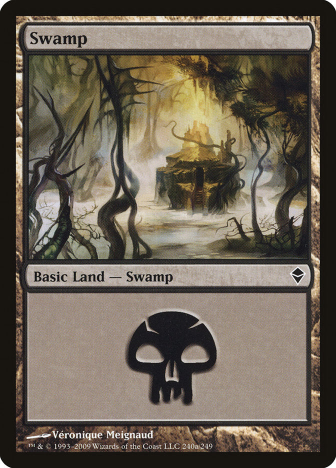 Swamp (240a) [Zendikar] | Good Games Modbury