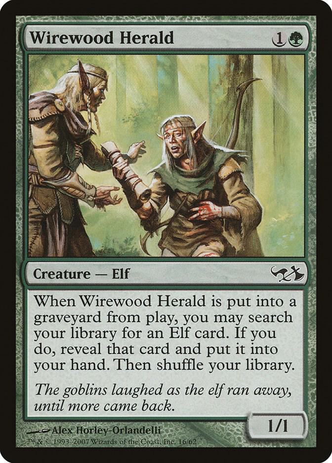 Wirewood Herald 16/62 (Duel Decks: Elves vs. Goblins)  | Good Games Modbury