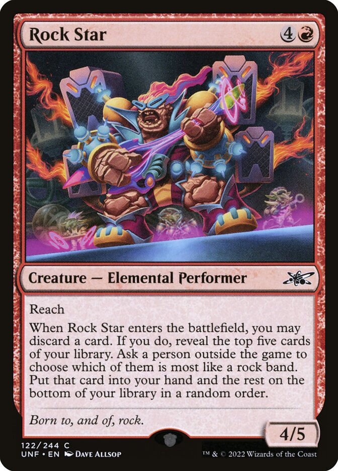 Rock Star 122/244 (Unfinity)  - Foil | Good Games Modbury