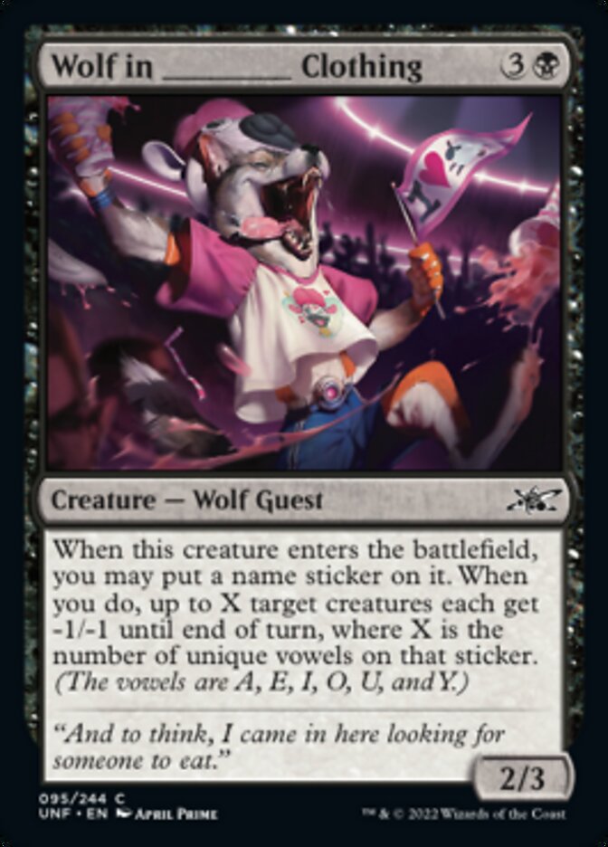 Wolf in _____ Clothing [Unfinity] | Good Games Modbury