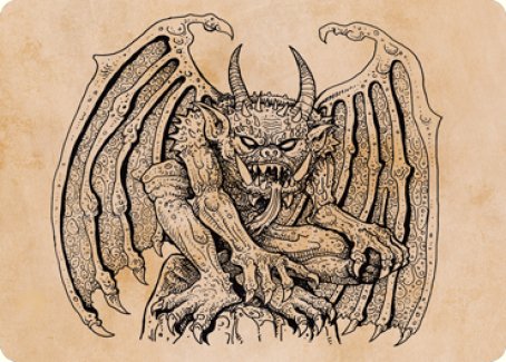 Cloister Gargoyle (Showcase) Art Card [Dungeons & Dragons: Adventures in the Forgotten Realms Art Series] | Good Games Modbury