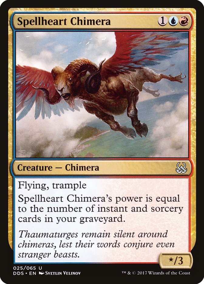 Spellheart Chimera 25/65 (Duel Decks: Mind vs. Might)  | Good Games Modbury
