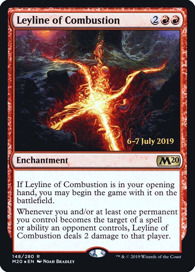 Leyline of Combustion [Core Set 2020 Prerelease Promos] | Good Games Modbury