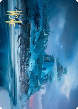 Port of Karfell Art Card Gold Stamped Signature 72 (Art Series: Kaldheim)  | Good Games Modbury