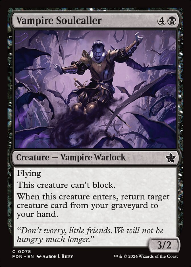 Vampire Soulcaller 75 (Foundations)  - Foil | Good Games Modbury
