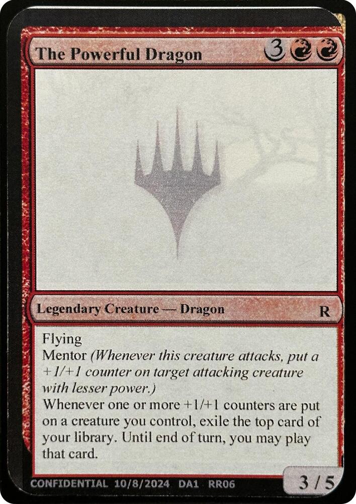 The Powerful Dragon RR06b/477 (Un-Known Event Playtest Cards)  | Good Games Modbury