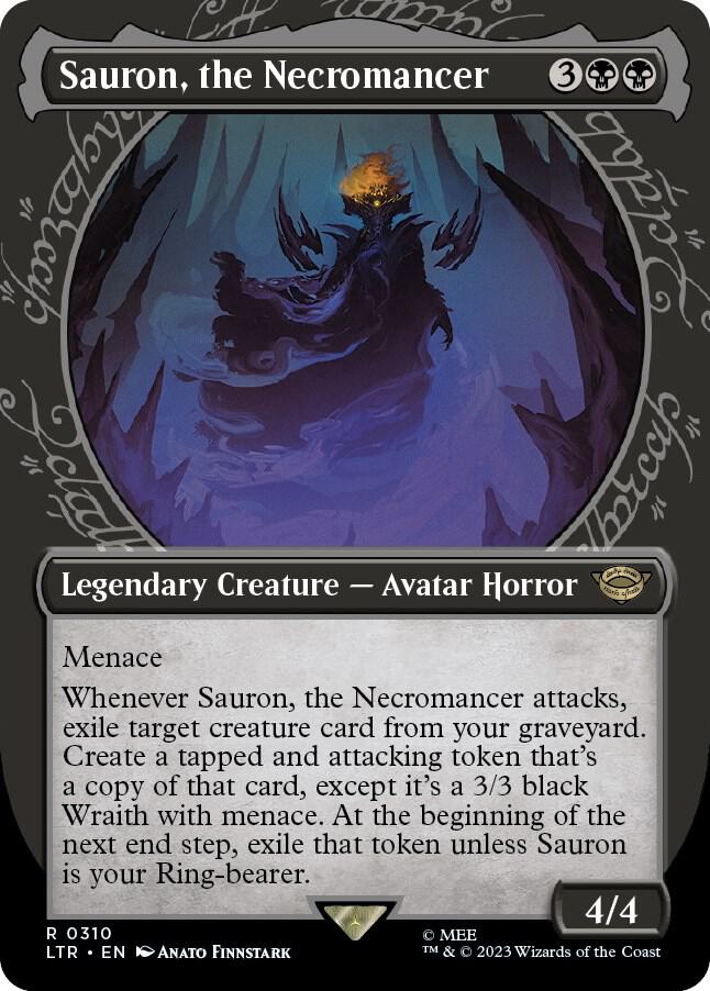 Sauron, the Necromancer 310/281 (Universes Beyond: The Lord of the Rings: Tales of Middle-earth)  - Showcase Foil | Good Games Modbury