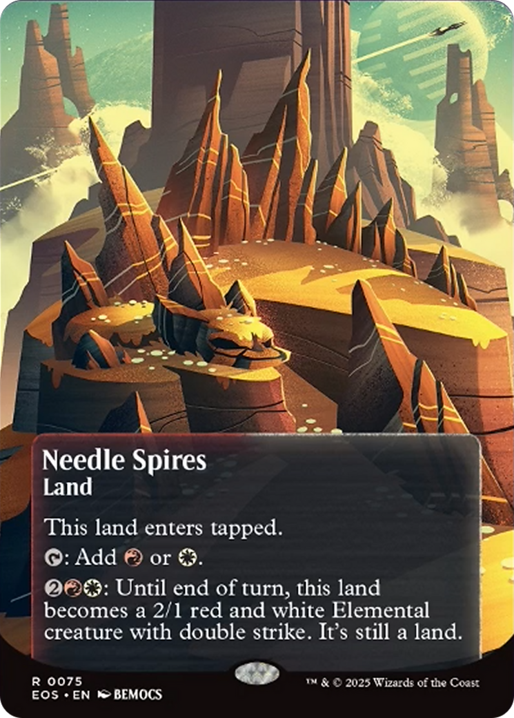 Needle Spires (0075) (Borderless) [Edge of Eternities: Stellar Sights] | Good Games Modbury