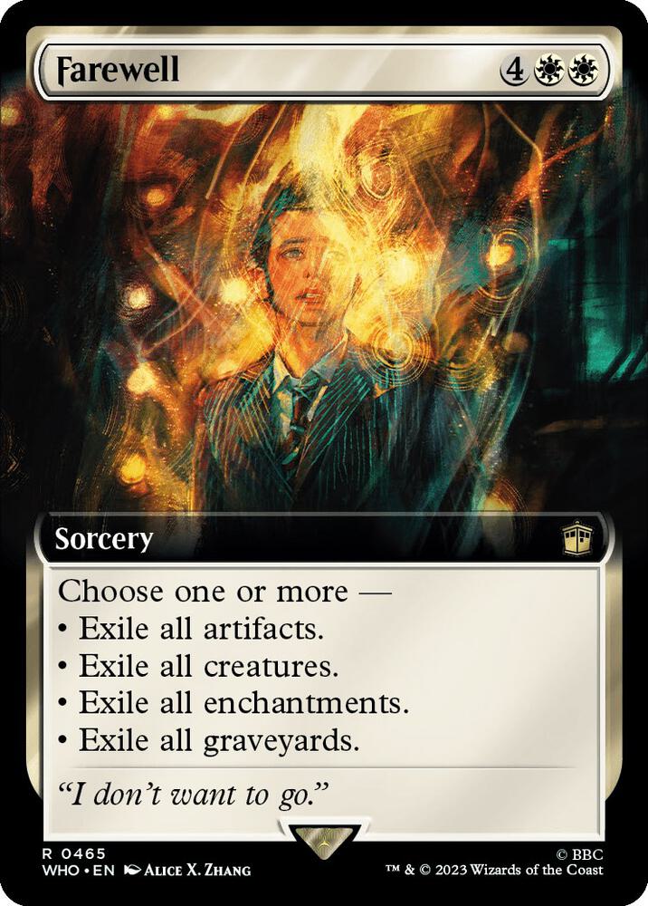 Farewell 465/331 (Universes Beyond: Doctor Who)  - Extended Art | Good Games Modbury