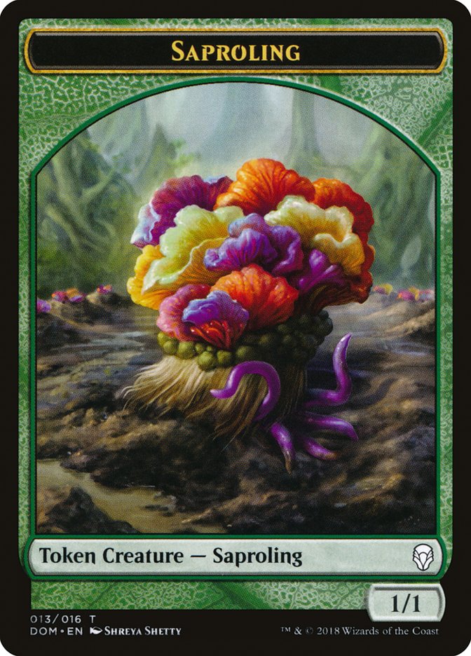 Saproling Token (013/016) [Dominaria Tokens] | Good Games Modbury