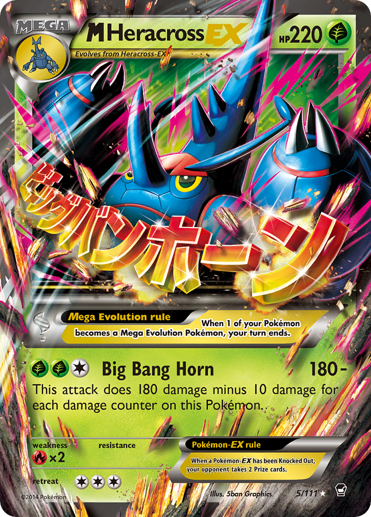 M Heracross EX (5/111) [XY: Furious Fists] | Good Games Modbury