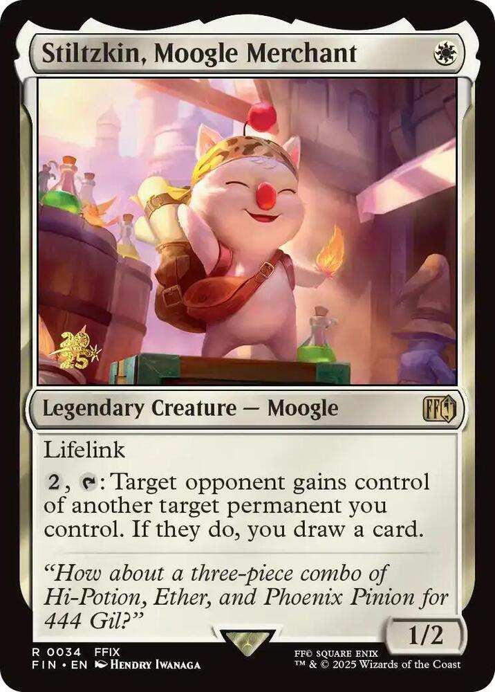 Stiltzkin Moogle Merchant 34 (Prerelease Cards)  - Foil | Good Games Modbury