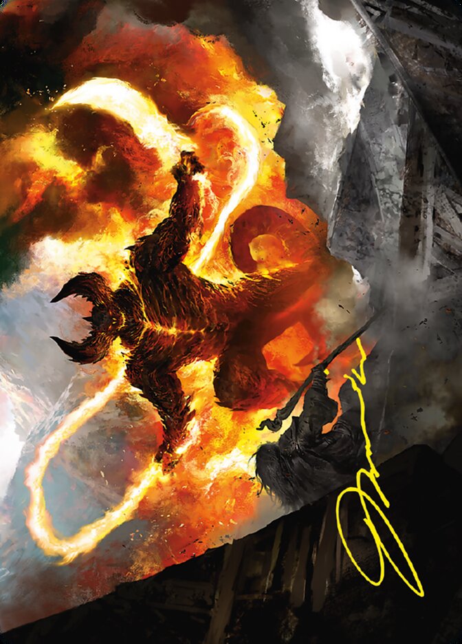 The Balrog, Flame of Udûn // The Balrog, Flame of Udûn 36 (Art Series: Universes Beyond: The Lord of the Rings: Tales of Middle-earth)  | Good Games Modbury