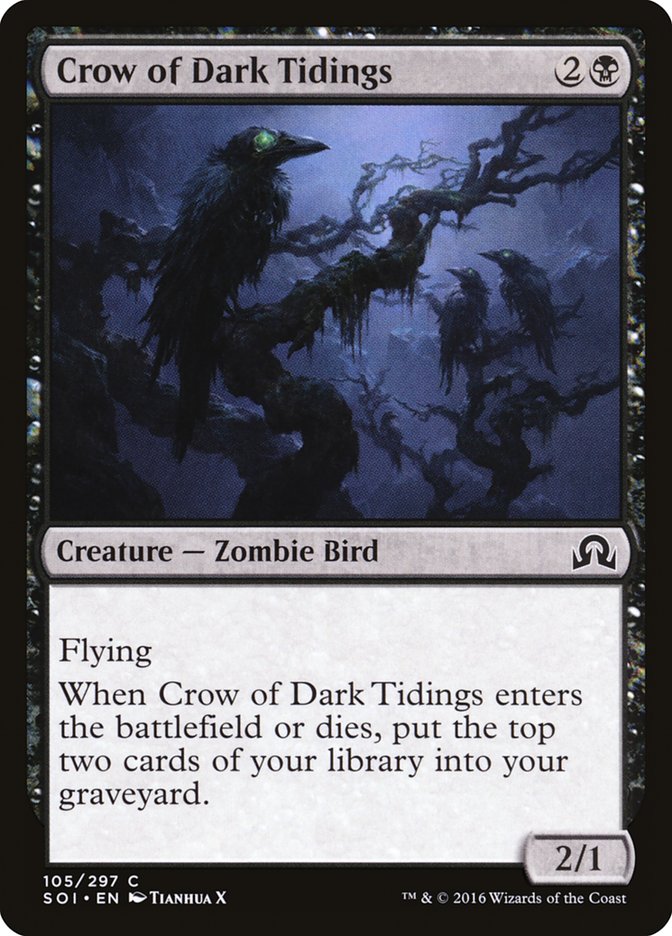 Crow of Dark Tidings [Shadows over Innistrad] | Good Games Modbury
