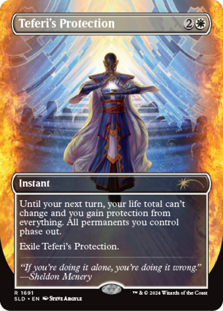 Teferi's Protection (1691) [Secret Lair: Sheldon's Spellbook] | Good Games Modbury