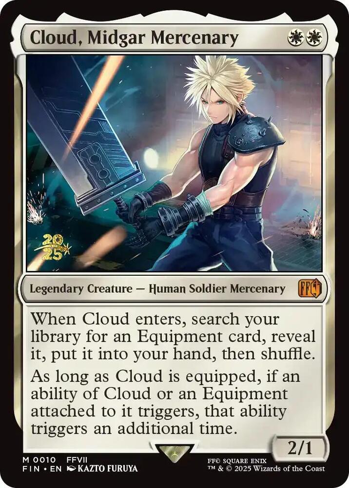 Cloud Midgar Mercenary 10s/116 (Prerelease Cards)  - Foil | Good Games Modbury