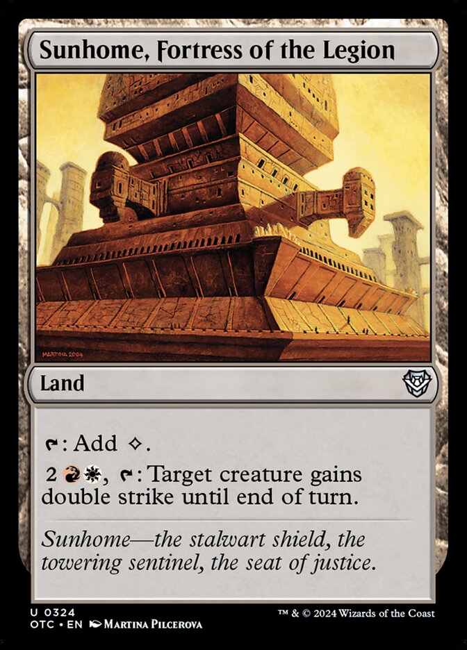 Sunhome, Fortress of the Legion 324/342 (Commander: Outlaws of Thunder Junction)  | Good Games Modbury