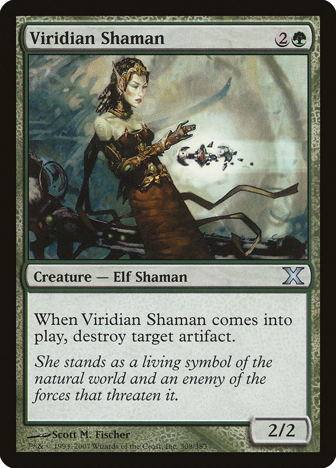 Viridian Shaman [Tenth Edition] | Good Games Modbury