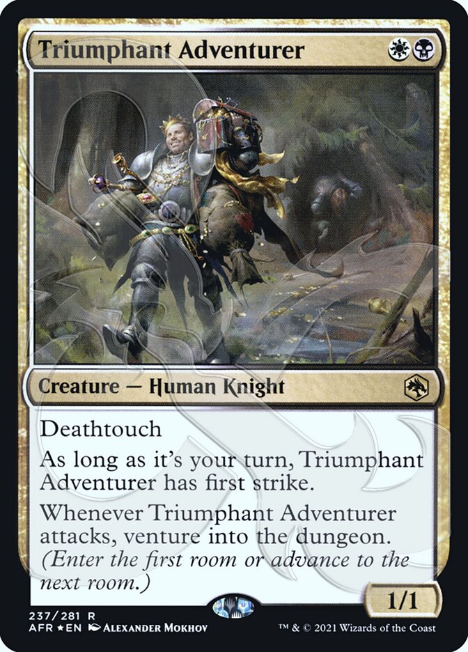 Triumphant Adventurer (Ampersand Promo) [Dungeons & Dragons: Adventures in the Forgotten Realms Promos] | Good Games Modbury
