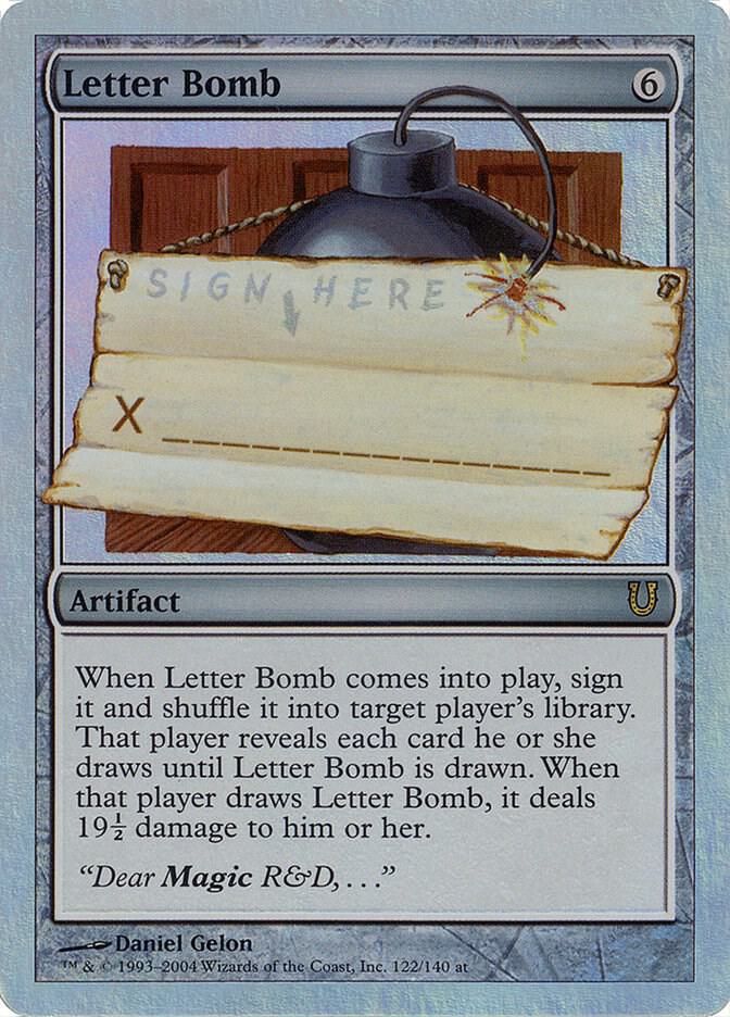 Letter Bomb 122★/140 (Unhinged)  - Foil | Good Games Modbury