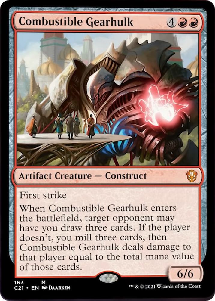Combustible Gearhulk 163 (Commander 2021)  | Good Games Modbury