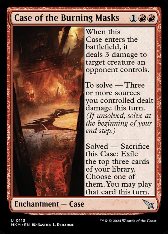 Case of the Burning Masks 113/286 (Murders at Karlov Manor)  - Foil | Good Games Modbury
