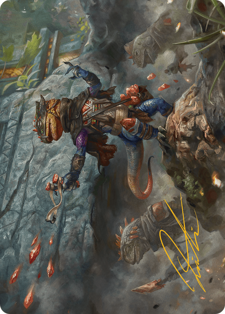 Agate Instigator Art Card (Gold-Stamped Signature) [Bloomburrow Art Series] | Good Games Modbury