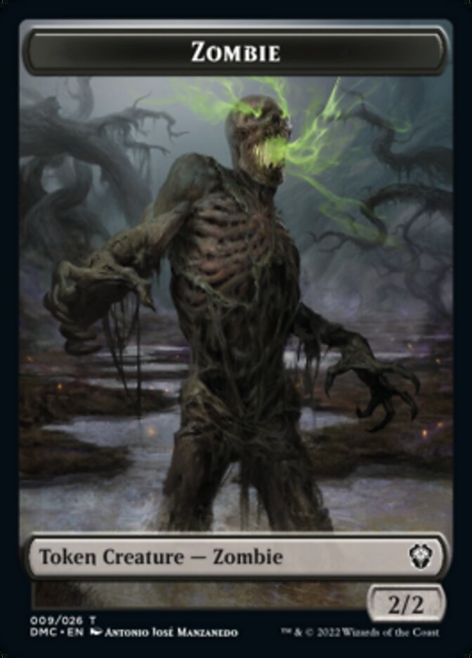 Saproling // Zombie Double-Sided Token [Dominaria United Tokens] | Good Games Modbury