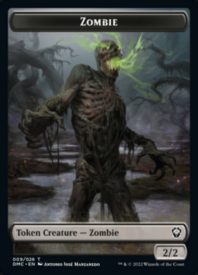 Phyrexian // Zombie Double-Sided Token [Dominaria United Tokens] | Good Games Modbury