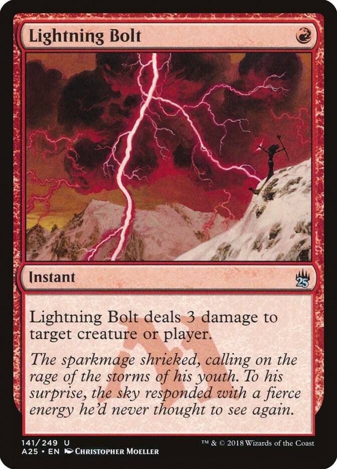 Lightning Bolt 141/249 (Masters 25)  | Good Games Modbury