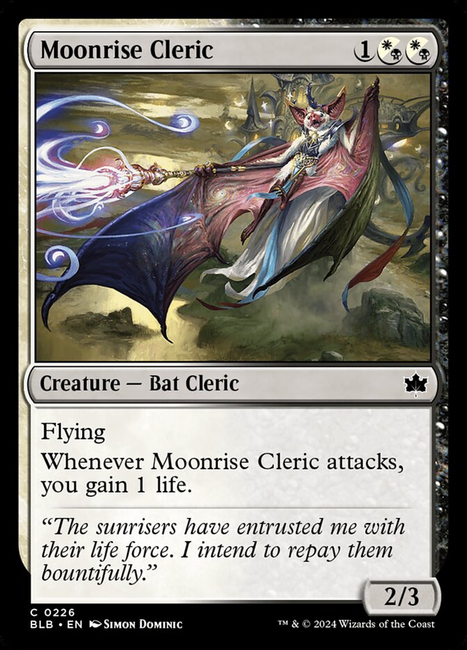Moonrise Cleric 226/281 (Bloomburrow)  - Foil | Good Games Modbury