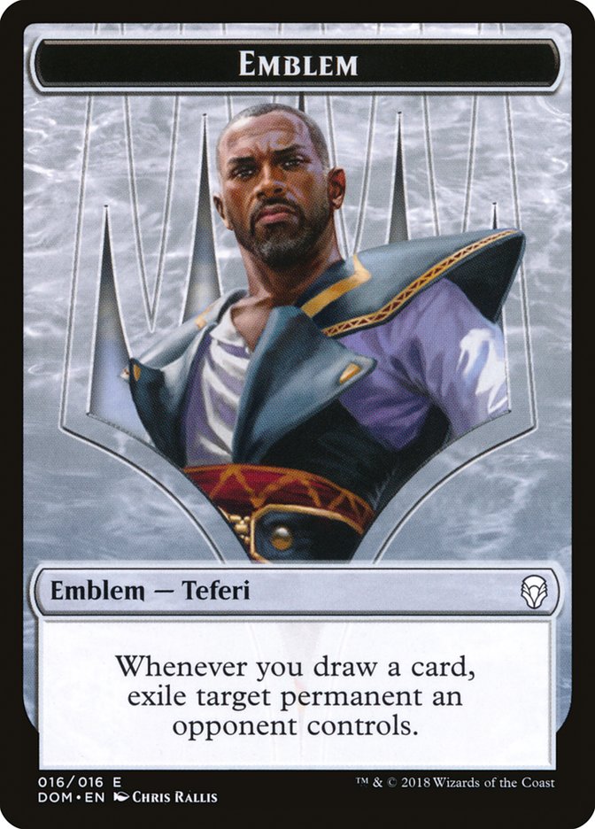 Teferi, Hero of Dominaria Emblem [Dominaria Tokens] | Good Games Modbury