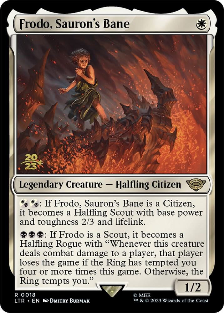 Frodo Saurons Bane 18s/86 (Prerelease Cards)  - Foil | Good Games Modbury