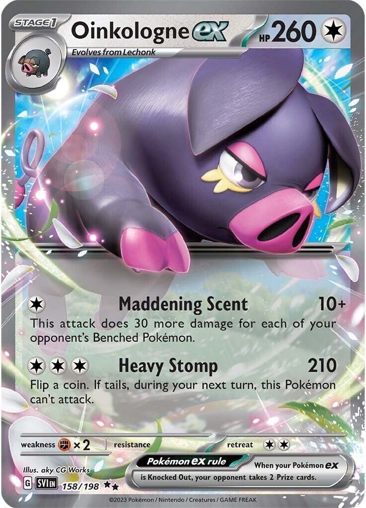 Oinkalogne ex (158/198) (Jumbo Card) [Scarlet & Violet: Base Set] | Good Games Modbury