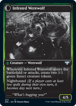 Infestation Expert // Infested Werewolf [Innistrad: Double Feature] | Good Games Modbury