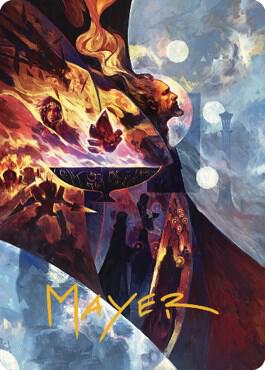 Urzas Command Art Card Gold Stamped Signature 31 (Art Series: The Brothers' War)  | Good Games Modbury