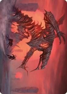 Red Suns Twilight Art Card 33 (Art Series: Phyrexia: All Will Be One)  | Good Games Modbury