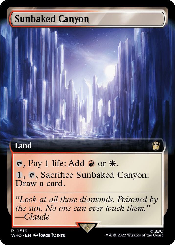 Sunbaked Canyon 519 (Universes Beyond: Doctor Who)  - Extended Art | Good Games Modbury