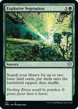 Explosive Vegetation 132/50 (Commander: Dominaria United)  | Good Games Modbury
