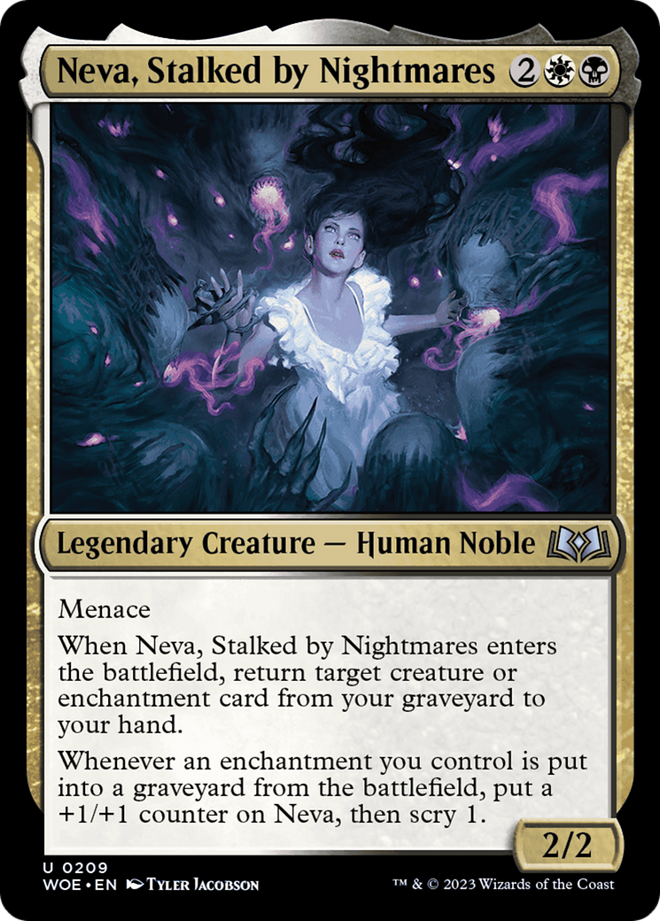 Neva, Stalked by Nightmares [Wilds of Eldraine] | Good Games Modbury