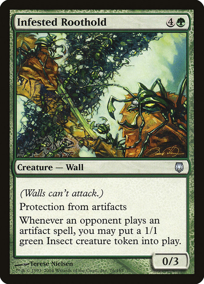 Infested Roothold 76/165 (Darksteel)  - Foil | Good Games Modbury