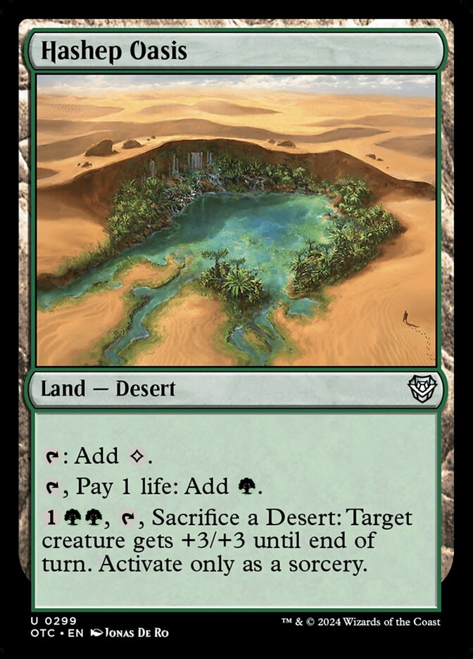 Hashep Oasis 299/342 (Commander: Outlaws of Thunder Junction)  | Good Games Modbury