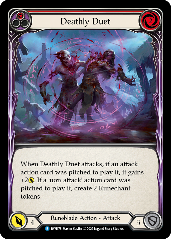 Deathly Duet (Red) [DYN176] (Dynasty)  Rainbow Foil | Good Games Modbury