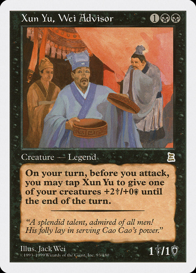 Xun Yu, Wei Advisor 93/180 (Portal Three Kingdoms)  | Good Games Modbury